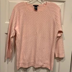 Gap light pink sweater. Size large